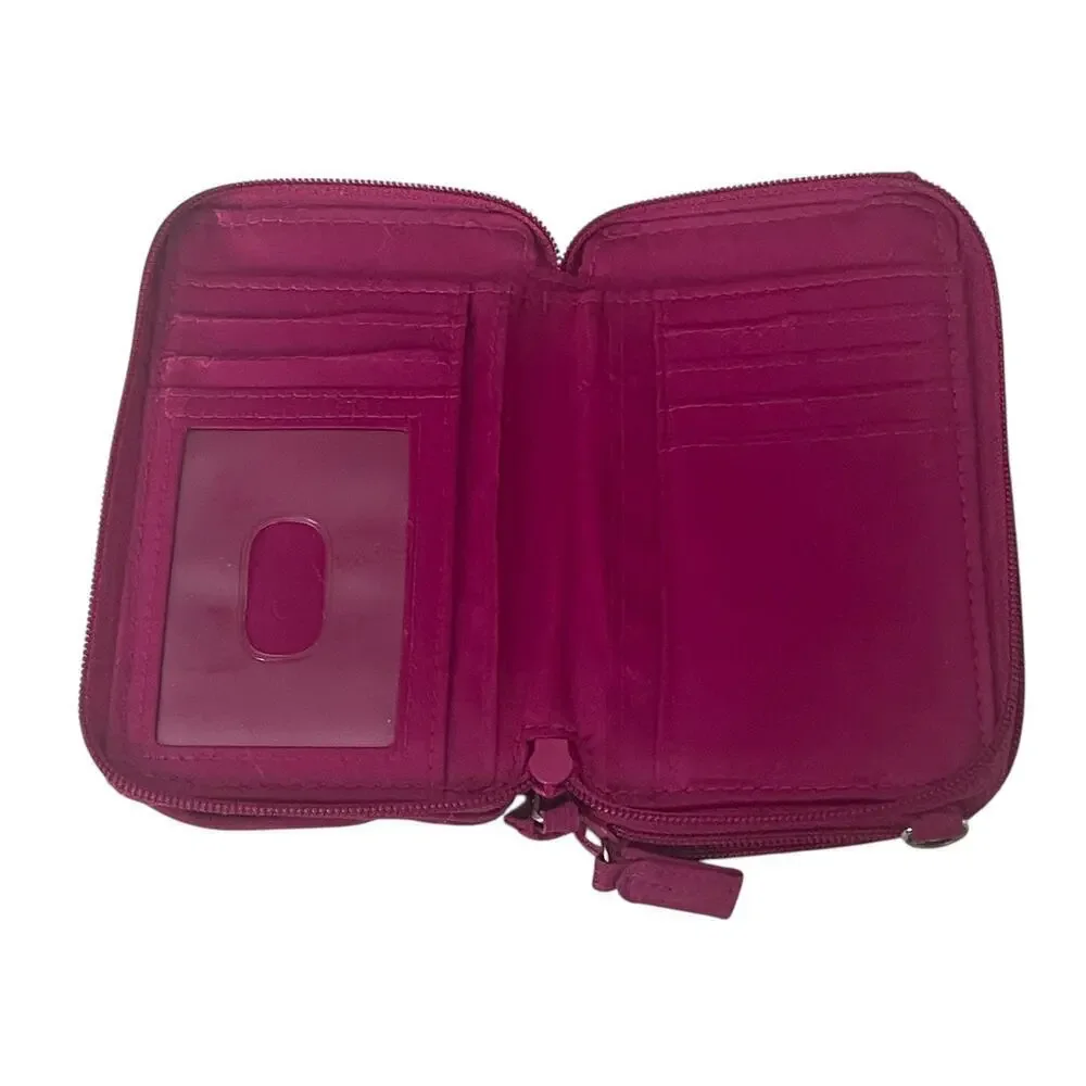 Vera Bradley Magenta Pink Quilted Wallet - Picture 3 of 15